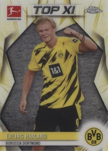 2019-20 Topps Chrome Bundesliga Erling Haaland Rookie RC #72 PSA 9