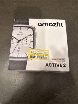 Amazfit Active 2 Premium Smart Watch (Square) Brand New SEALED