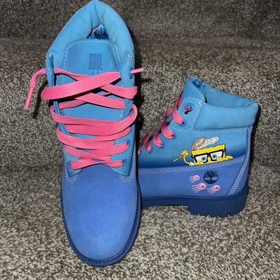 Sponge Bob X Timberland Kids Boots Size 6 Barely Worn