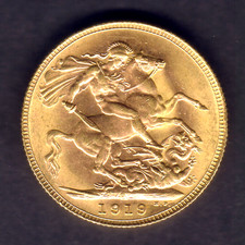 Australia. 1919 Perth - Sovereign.. Full Lustre - aUNC/UNC