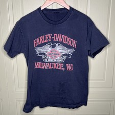 Vintage Harley Davidson T Shirt An American Legend 1989 Holoubek Eagle