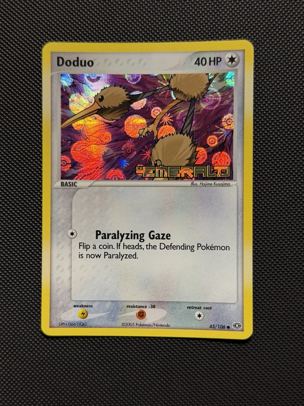 Pokemon Doduo 45/106 EX Emerald Reverse Holo Stamped Near Mint 2005