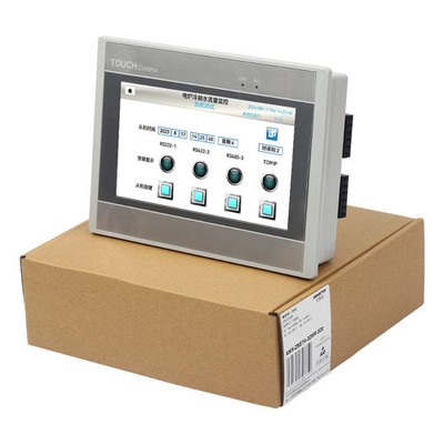 7'' 16DI 16DO 5AI 2AO PLC All-in-one Machine HMI RTU Compatible FX3U Smart RS485