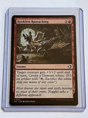Reckless Ransacking 152  MTG Lorwyn Eclipsed 2026  Near Mint  Non Foil
