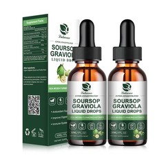 Soursop Multivitamin Liquid Drops, Bitters Liquid, Organic Soursop Leaf Extract
