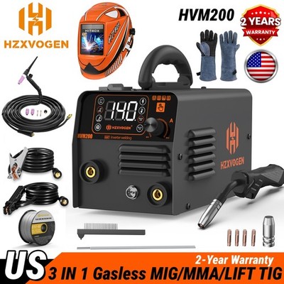 HZXVOGEN 3IN1 Flux Core MIG Welding Machine SYN 220V Gasless MIG/TIG/MMA