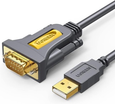 RS232 USB Adapter Schwarz PL2303 Chipsatz Kompatibel mit Router 1M
