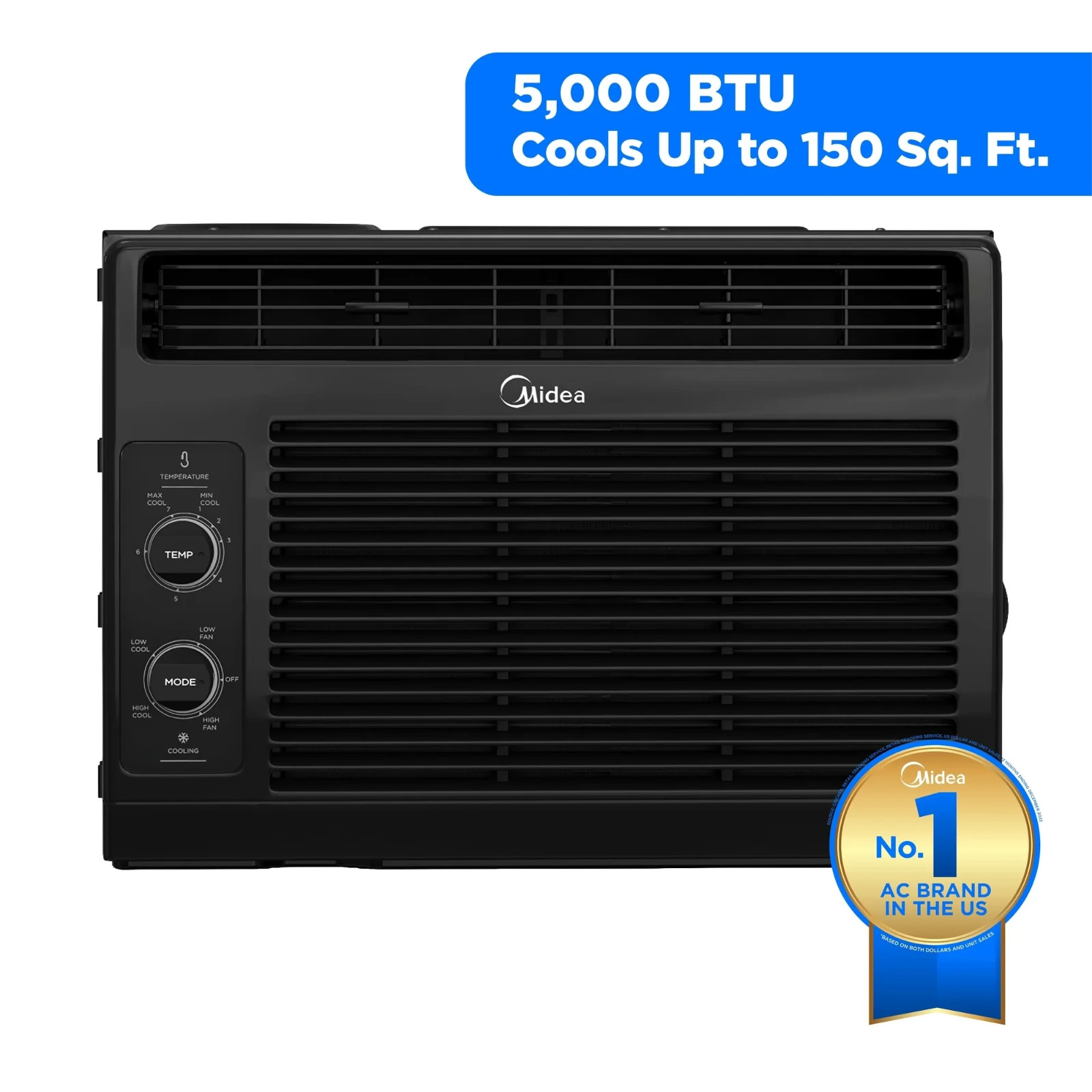 Midea 5,000 BTU Room Window Air Conditioner Mechanical Contr