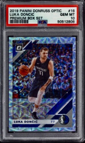 2019-20 Panini Donruss Optic - Luka Dončić #16 Premium Box Set Prizm /249 PSA 10