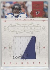 2011 Playoff National Treasures Colossal Materials Prime 4/49 Eric Weems #46 0p5