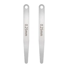 2pcs Metric Thickness Feeler Gauge 0.25mm Single Blade Tapered Feeler Gauge