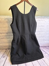GAP Dress Sleeveless Black with White Polka Dots and Pockets Size 14