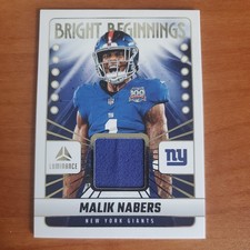 2025 Panini Luminance Malik Nabers #BB-MNA Bright Beginnings Patch Relic 