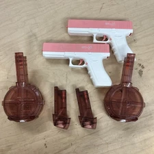 Water Battle Battery Power Water Guns 2 Guns 4 Cartridges READ DESCRIPTION