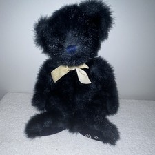 Plush Russ Berrie Teddy Bear Dark Sapphire Blue Alleluia Peace Tags 13