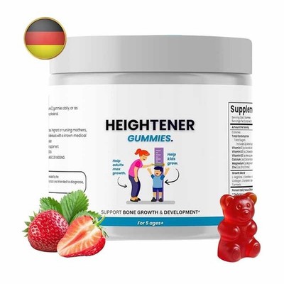 Heightener Gummies - Natural Height Growth Supplement for Kids Teens and Adu DE-