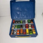 Vintage 1970s Hot Wheels Redline Diecast Car Lot w/ Carry Case 24pc
