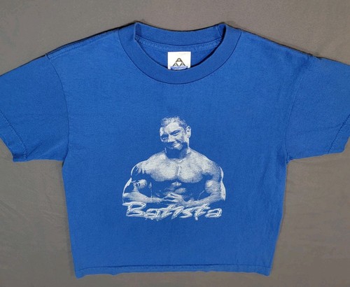 Y2k Dave Batista Allstyle Shirt Youth Sz Small Royale blue AAA tag - Picture 4 of 7