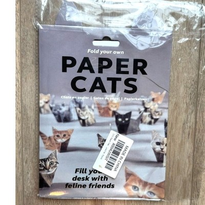 Paper Cats Origami Kit DIY Craft Set Cat Breed Decor Gift For Cat Feline Lovers