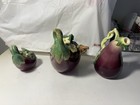 Fitz & Floyd Eggplant Ceramic Condiment Jar Lid Spoon, Shaker And Creamer — photo 6