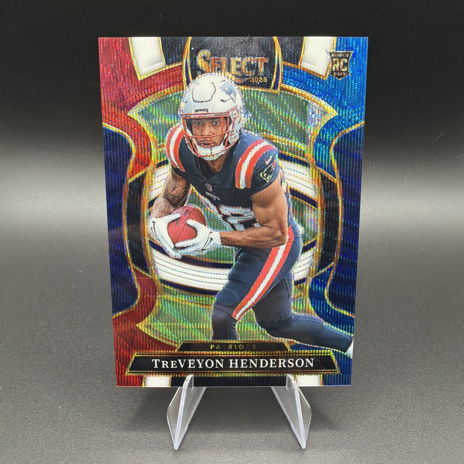 TreVeyon Henderson 2025 Panini Select Tri-Color Prizm RC /399 Concourse