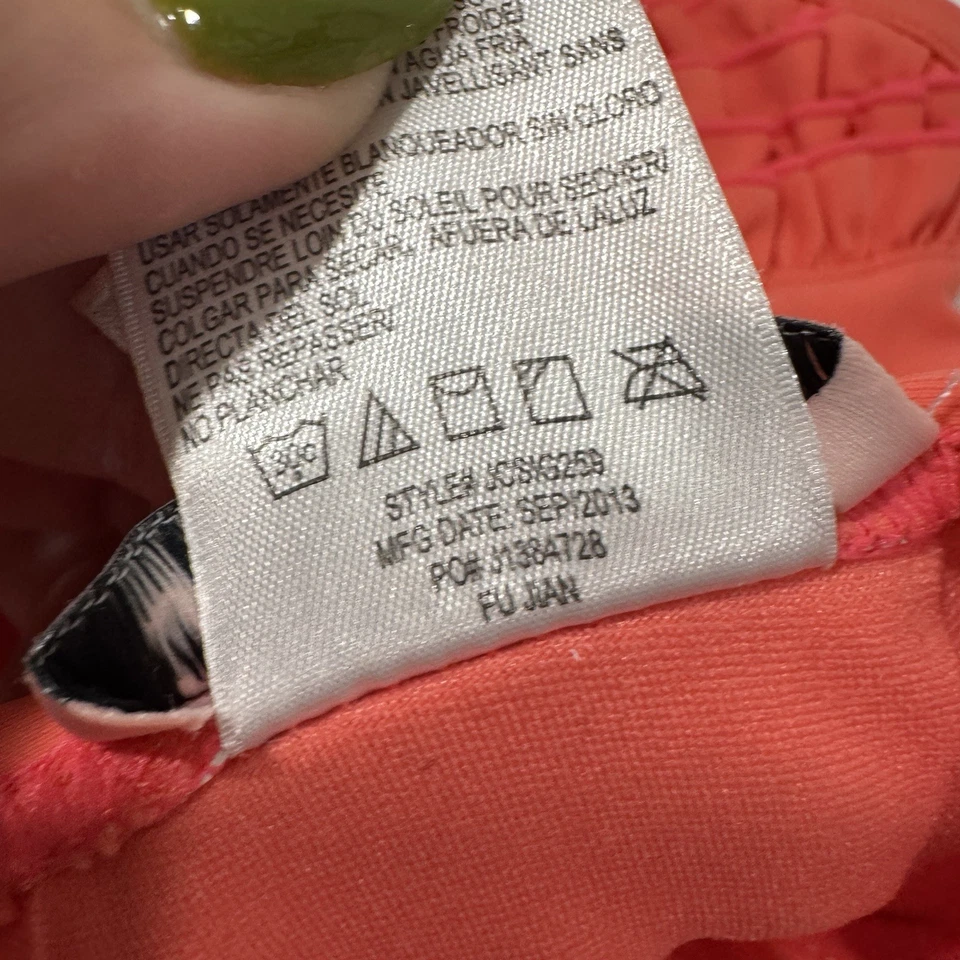 Baby Juicy Couture Girls Swim Suit Swimwear Size 3-6 Months Ruffles Orange - Image 4 of 4