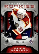 2006-07 SP Game Used Janis Sprukts Rookie 764/999 Florida Panthers #119