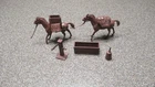 VINTAGE MARX FORT APACHE PLAYSET PACK HORSES W/ACCESSORIES