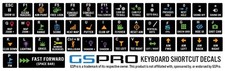GSPro Keyboard Shortcut Decals