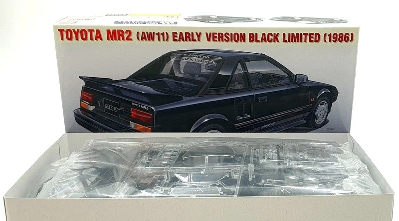 Hasegawa Kits 1/24 Scale 20693 - Toyota MR2 (AW11) Early Version Black Ltd 1986 - Image 2 of 4