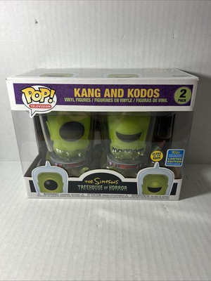 #ad Funko Pop Simpsons Treehouse of Horror Kang and Kodos 2 Pack Figures Glows $54.99