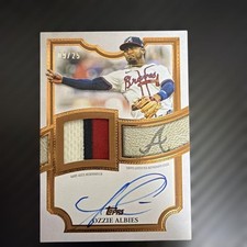 Topps Series 1 2026 Ozzie Albies Patch Auto Atlanta Braves Baseball Card