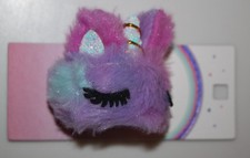 Unicorn Kids Wrist Wrap Fuzzy Plush Purple Pink Multicolor Costume Accessory