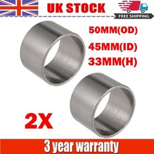 2x OD Exhaust Muffler Pipe Gasket Graphite Seal Ring For Motorcycle 45mm ID 50mm