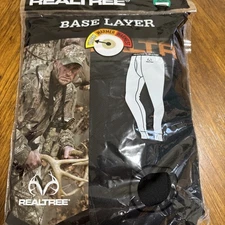 Realtree Xtra Base Layer Bottom Pants Black Size XL New in Package Black