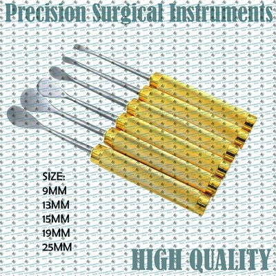 COBB SPINAL ELEVATOR CURVED 13MM ORTHOPEDIC SURGICAL INSTRUMENTS SET OF 5