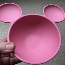 Minnie Mickey Mouse Snack Cereal Bowl Disney Baby Bumkins Pink Suction Girl qty1