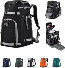 55L-70L Expandable Ski Boot Bag with Helmet Compartment   Waterproof  Durable  