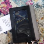 Michael Kors Logo Leather & PVC ID/Document Holder w/ Chain, Black/Gray — photo 2