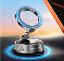 Magnetic Car Phone Holder with Suction Cup, 90LBS Vacuum Suction  2800GF Stron