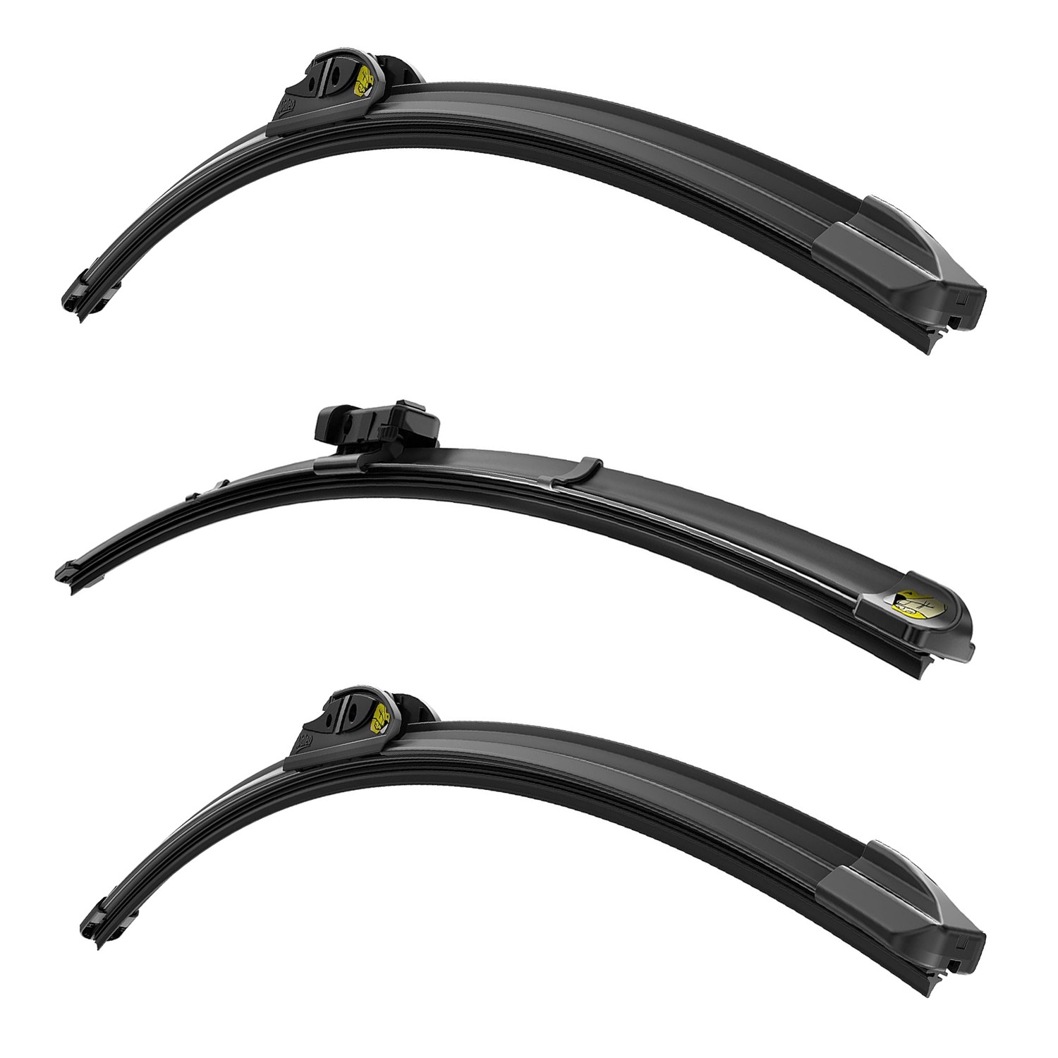 Valeo Ultimate Beam Hook 3pc Front Left Right Rear Wiper Blade Kit