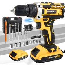 Electric Drill Power Tool Cordless Screwdriver Power Tools Drill Set W/ Battery