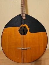 Domra Bass Folk Instrument 4 strings Ukrainian Ukraine Vintage Rare