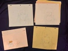 Naruto Studio Perriot Douga/Genga not cel Neji Hyuga FULL SKETCH LAYOUT
