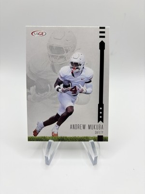 2025 Sage High Series Black Andrew Mukuba #136 RC Texas Philadelphia Eagles