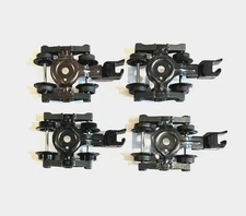 American Flyer S Parts Four (4) Original Fixed Knuckle Coupler Trucks LARGE Hole