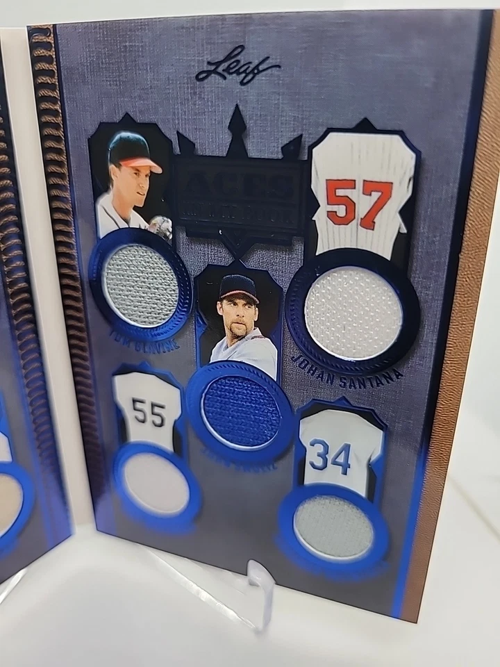 2025 Leaf History Book 10 Patch Seaver, Ryan, Orel, Gavin, Smoltz, Fernando 3/5 - Image 3 of 4