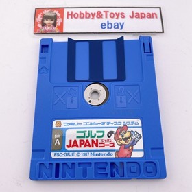 Nintendo Famicom Disk System MARIO GOLF JAPAN COURSE NES 1987 Tested ＆ Work...
