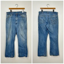 70s vintage distressed levi  s 646 flare jeans denim boot cut size 36 865282