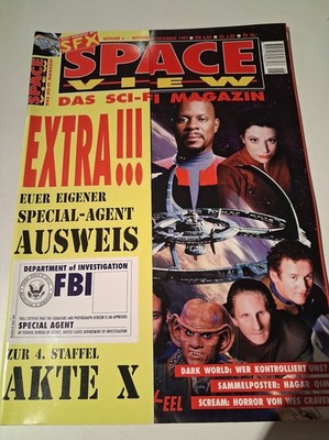Space View Das Sci-Fi Magazin, 6/1997, mit Deep Space 9 Inhalt, Deutsch, wie neu